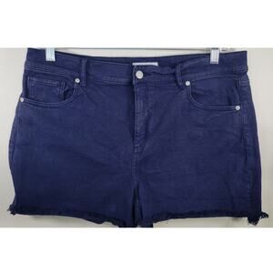 Loft Shorts Womens Size 14/32 The Cutoff Shorts Navy Casual Nautical Classic
